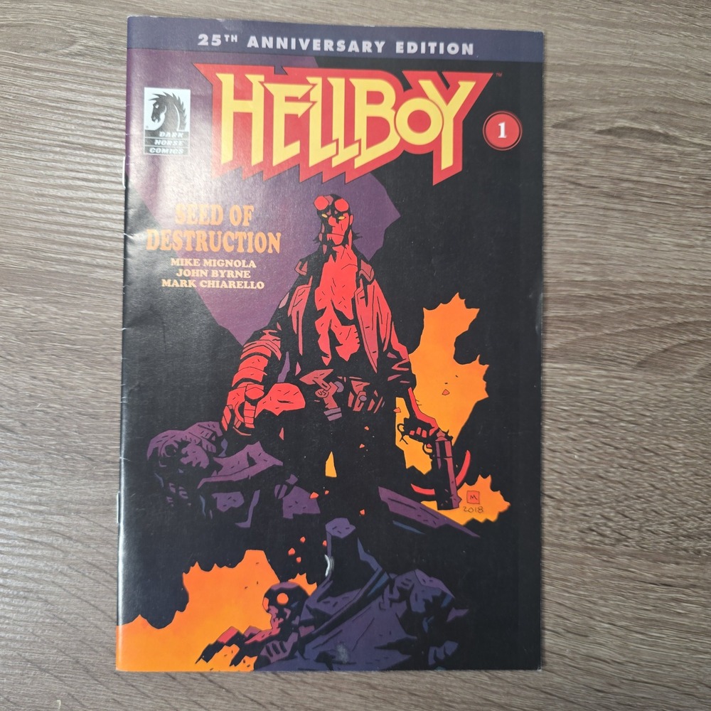 Hellboy Seed of Destruction 1 Dark Horse 25th Anniversary Edition Mike Mignola